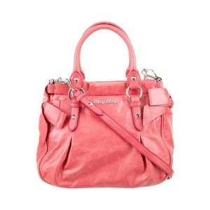 Miu Miu Pink Leather Satchel